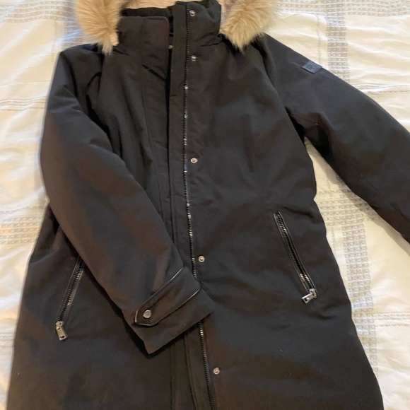 Ralph Lauren Women Jacket XL Part Down & Water Fowl Feathers Detachable Hood - Picture 3 of 7